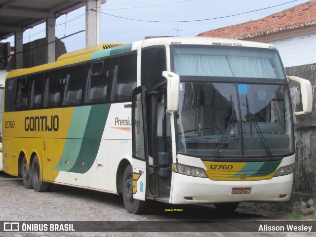 Empresa Gontijo de Transportes 12760 na cidade de Fortaleza, Ceará, Brasil, por Alisson Wesley. ID da foto: 11897807.