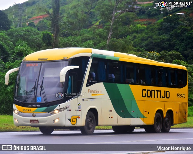 Empresa Gontijo de Transportes 18875 na cidade de Petrópolis, Rio de Janeiro, Brasil, por Victor Henrique. ID da foto: 11897294.