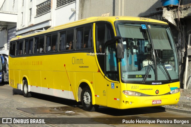 Viação Itapemirim 8501 na cidade de Rio de Janeiro, Rio de Janeiro, Brasil, por Paulo Henrique Pereira Borges. ID da foto: 11898063.