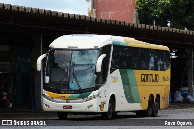 Empresa Gontijo de Transportes 18725 na cidade de Vitória da Conquista, Bahia, Brasil, por Rava Ogawa. ID da foto: 11898730.