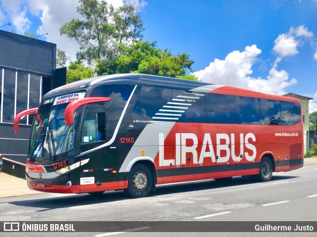 Lirabus 12145 na cidade de Votorantim, São Paulo, Brasil, por Guilherme Justo. ID da foto: 11898885.