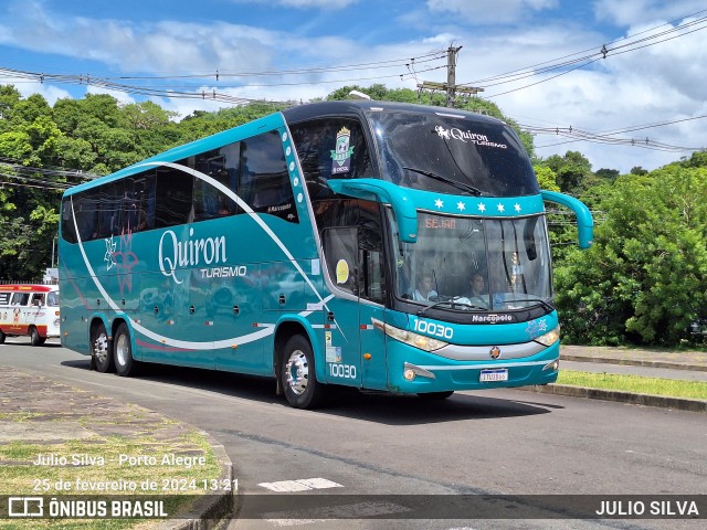 Transportadora Turística Quiron 10030 na cidade de Porto Alegre, Rio Grande do Sul, Brasil, por JULIO SILVA. ID da foto: 11898571.