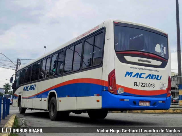 Transportadora Macabu RJ 221.013 na cidade de Macaé, Rio de Janeiro, Brasil, por Victor Hugo Gerhardt Leandro de Nantes. Número da foto: #11899084.