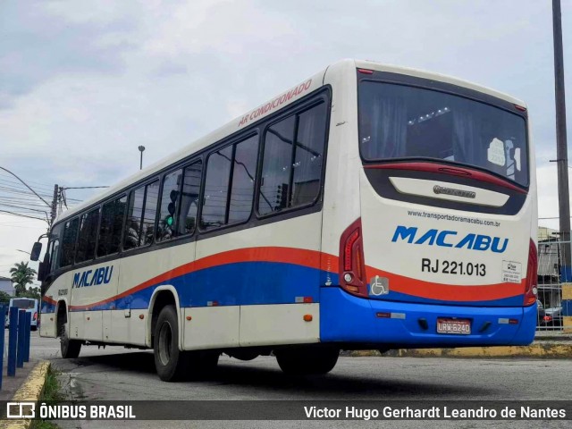 Transportadora Macabu RJ 221.013 na cidade de Macaé, Rio de Janeiro, Brasil, por Victor Hugo Gerhardt Leandro de Nantes. ID da foto: 11899084.