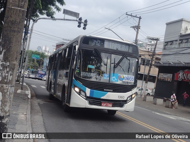 VUG - Viação Urbana Guarulhos 1360 na cidade de Guarulhos, São Paulo, Brasil, por Rafael Lopes de Oliveira. ID da foto: 11899248.