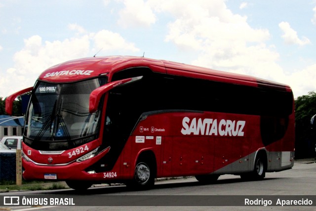 Viação Santa Cruz 34924 na cidade de São Paulo, São Paulo, Brasil, por Rodrigo  Aparecido. Número da foto: #11899291.