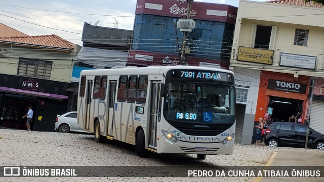 Viação Atibaia São Paulo 8323 na cidade de Atibaia, São Paulo, Brasil, por PEDRO DA CUNHA ATIBAIA ÔNIBUS. ID da foto: 11899323.