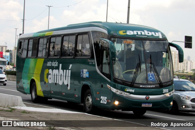 Auto Viação Cambuí 215 na cidade de São Paulo, São Paulo, Brasil, por Rodrigo  Aparecido. ID da foto: 11900216.