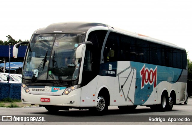 Auto Viação 1001 RJ 108.1090 na cidade de São Paulo, São Paulo, Brasil, por Rodrigo  Aparecido. ID da foto: 11901051.