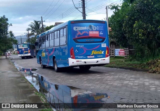 Expresso Fênix Caraguatatuba 25343 na cidade de Caraguatatuba, São Paulo, Brasil, por Matheus Duarte Souza. Número da foto: #11899536.