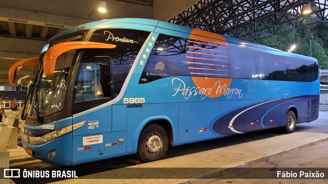 Empresa de Ônibus Pássaro Marron 5985 na cidade de Santos, São Paulo, Brasil, por Fábio Paixão. Número da foto: #11901968.