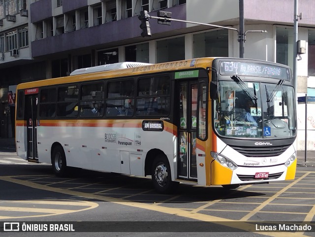 Transportes Paranapuan B10058 na cidade de Rio de Janeiro, Rio de Janeiro, Brasil, por Lucas Machado. ID da foto: 11902017.