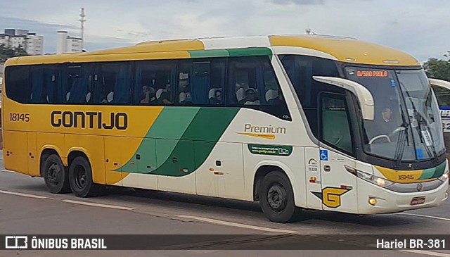 Empresa Gontijo de Transportes 18145 na cidade de Betim, Minas Gerais, Brasil, por Hariel BR-381. Número da foto: #11903828.