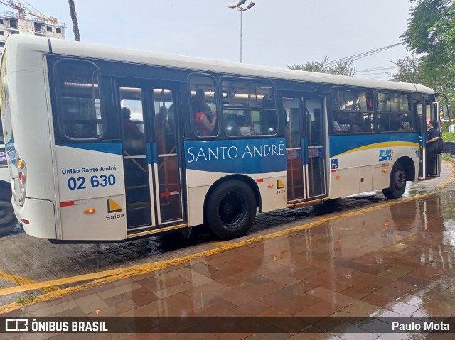 Viação Vaz 02 630 na cidade de Santo André, São Paulo, Brasil, por Paulo Mota. Número da foto: #11902023.
