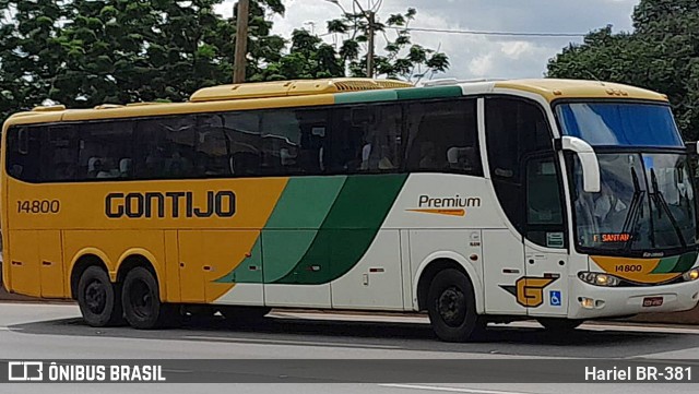 Empresa Gontijo de Transportes 14800 na cidade de Betim, Minas Gerais, Brasil, por Hariel BR-381. ID da foto: 11903768.