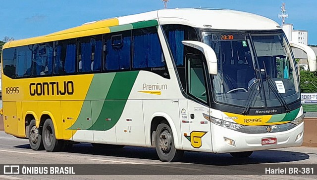 Empresa Gontijo de Transportes 18995 na cidade de Betim, Minas Gerais, Brasil, por Hariel BR-381. Número da foto: #11903765.