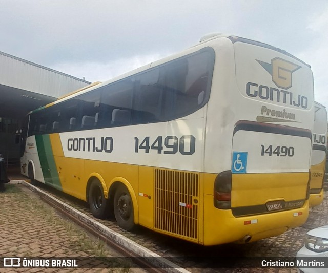 Empresa Gontijo de Transportes 14490 na cidade de Ribeirão Preto, São Paulo, Brasil, por Cristiano Martins. Número da foto: #11901769.
