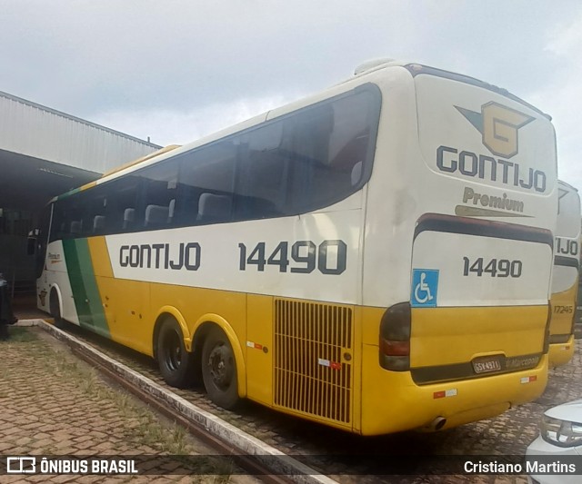 Empresa Gontijo de Transportes 14490 na cidade de Ribeirão Preto, São Paulo, Brasil, por Cristiano Martins. ID da foto: 11901769.