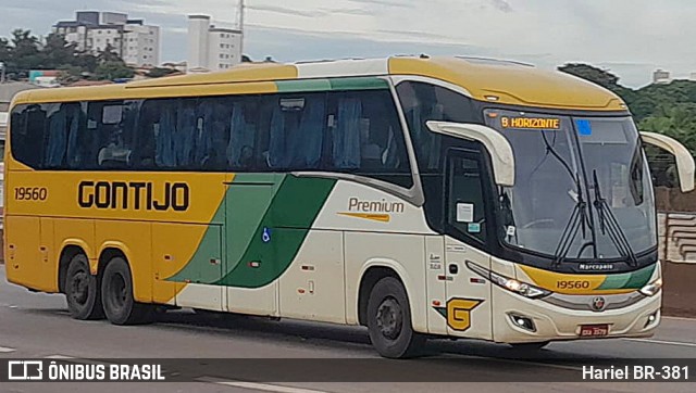 Empresa Gontijo de Transportes 19560 na cidade de Betim, Minas Gerais, Brasil, por Hariel BR-381. Número da foto: #11903831.