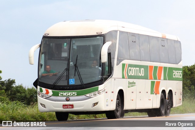 Empresa Gontijo de Transportes 21665 na cidade de Vitória da Conquista, Bahia, Brasil, por Rava Ogawa. ID da foto: 11903340.