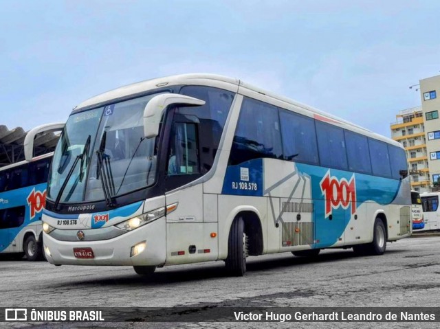 Auto Viação 1001 RJ 108.578 na cidade de Macaé, Rio de Janeiro, Brasil, por Victor Hugo Gerhardt Leandro de Nantes. ID da foto: 11901889.