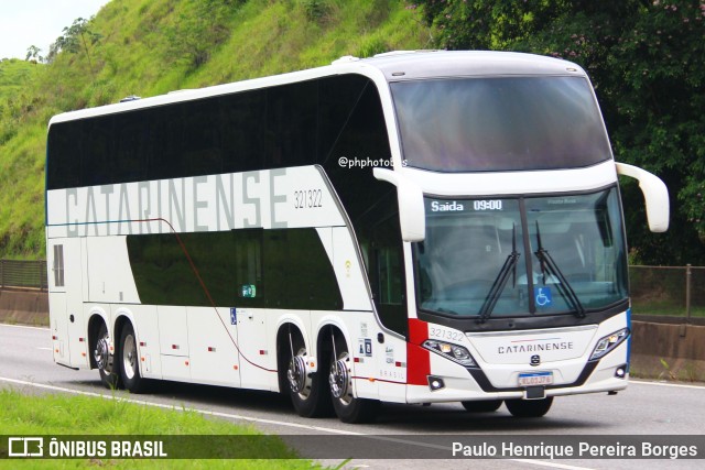 Auto Viação Catarinense 321322 na cidade de Piraí, Rio de Janeiro, Brasil, por Paulo Henrique Pereira Borges. Número da foto: #11903260.