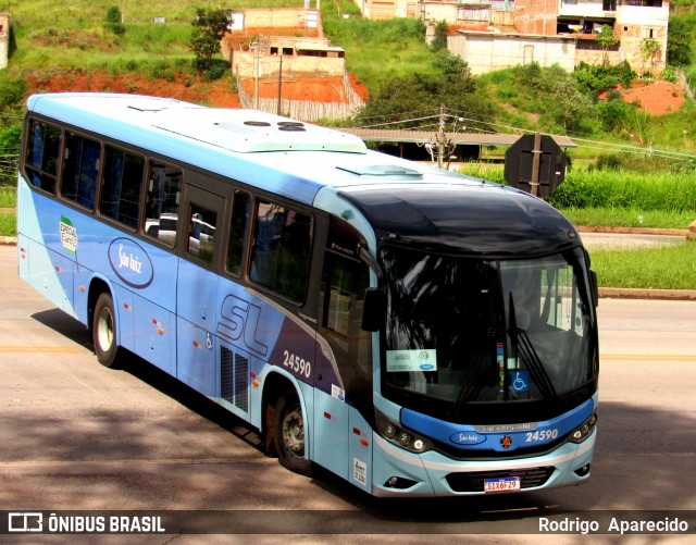 Viação São Luiz 24590 na cidade de Conselheiro Lafaiete, Minas Gerais, Brasil, por Rodrigo  Aparecido. ID da foto: 11902060.