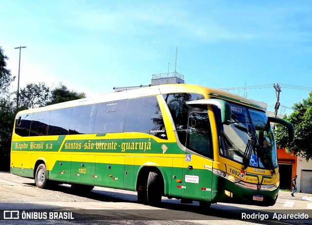Viação Rápido Brasil 1002 na cidade de São Paulo, São Paulo, Brasil, por Rodrigo  Aparecido. Número da foto: #11905672.