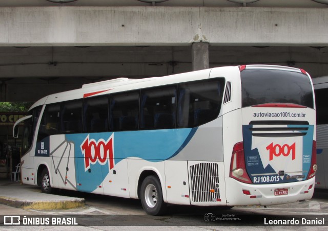 Auto Viação 1001 RJ 108.015 na cidade de Cabo Frio, Rio de Janeiro, Brasil, por Leonardo Daniel. ID da foto: 11905183.