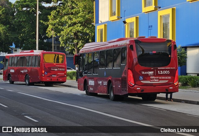 Auto Ônibus Brasília 1.3.005 na cidade de Niterói, Rio de Janeiro, Brasil, por Cleiton Linhares. ID da foto: 11904249.