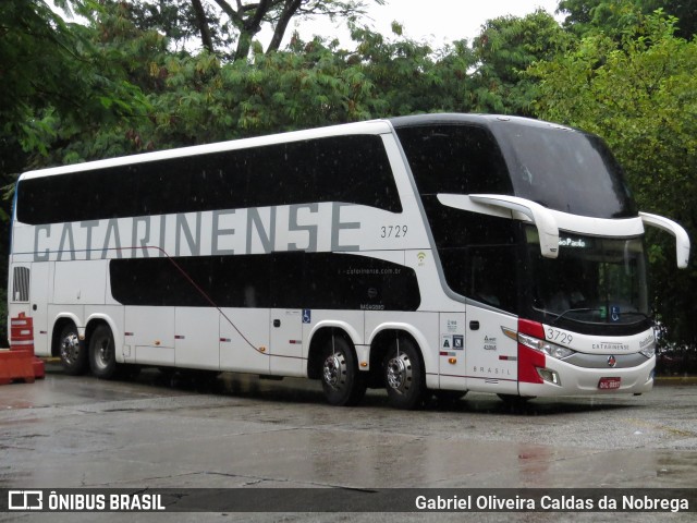 Auto Viação Catarinense 3729 na cidade de São Paulo, São Paulo, Brasil, por Gabriel Oliveira Caldas da Nobrega. Número da foto: #11905564.