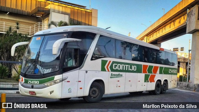 Empresa Gontijo de Transportes 21490 na cidade de Rio de Janeiro, Rio de Janeiro, Brasil, por Marllon Peixoto da Silva. ID da foto: 11904407.