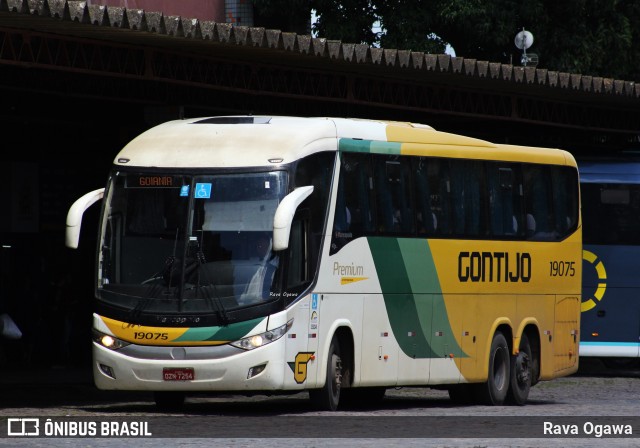 Empresa Gontijo de Transportes 19075 na cidade de Vitória da Conquista, Bahia, Brasil, por Rava Ogawa. ID da foto: 11906255.