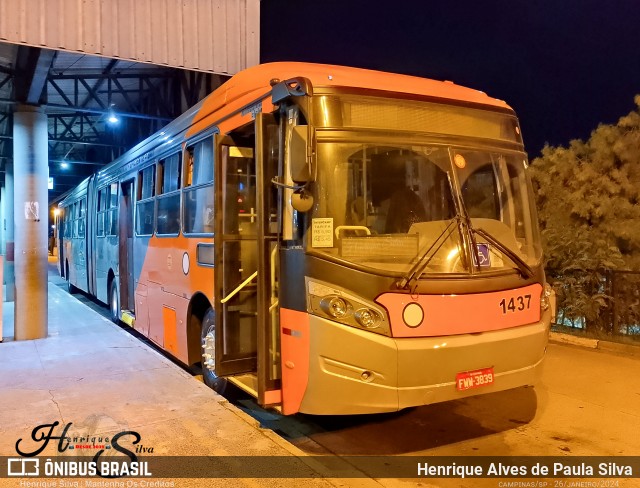 VB Transportes e Turismo 1437 na cidade de Campinas, São Paulo, Brasil, por Henrique Alves de Paula Silva. Número da foto: #11904962.