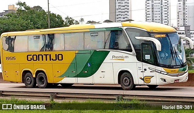 Empresa Gontijo de Transportes 19515 na cidade de Betim, Minas Gerais, Brasil, por Hariel BR-381. Número da foto: #11906178.