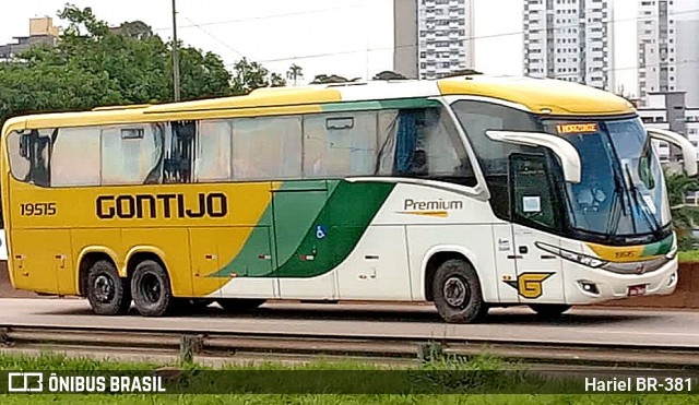 Empresa Gontijo de Transportes 19515 na cidade de Betim, Minas Gerais, Brasil, por Hariel BR-381. ID da foto: 11906178.