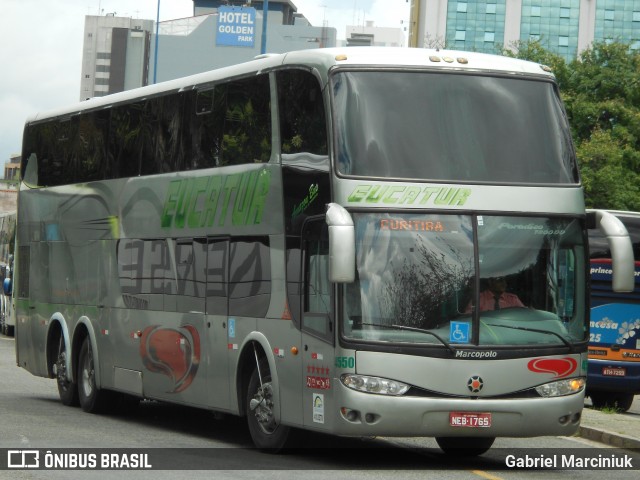 Eucatur - Empresa União Cascavel de Transportes e Turismo 4550 na cidade de Curitiba, Paraná, Brasil, por Gabriel Marciniuk. ID da foto: 11904836.