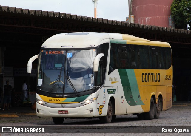 Empresa Gontijo de Transportes 18420 na cidade de Vitória da Conquista, Bahia, Brasil, por Rava Ogawa. ID da foto: 11906244.