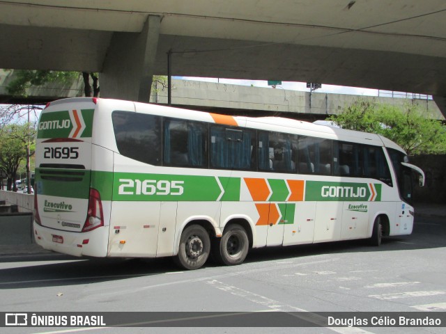 Empresa Gontijo de Transportes 21695 na cidade de Belo Horizonte, Minas Gerais, Brasil, por Douglas Célio Brandao. ID da foto: 11906646.