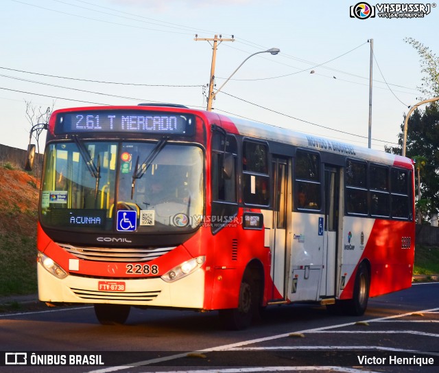 Expresso CampiBus 2288 na cidade de Campinas, São Paulo, Brasil, por Victor Henrique. Número da foto: #11905856.