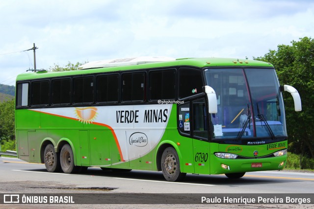 Viação Verde Minas 6790 na cidade de Barra do Piraí, Rio de Janeiro, Brasil, por Paulo Henrique Pereira Borges. ID da foto: 11906140.