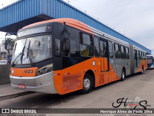 VB Transportes e Turismo 1423 na cidade de Campinas, São Paulo, Brasil, por Henrique Alves de Paula Silva. ID da foto: 11904709.