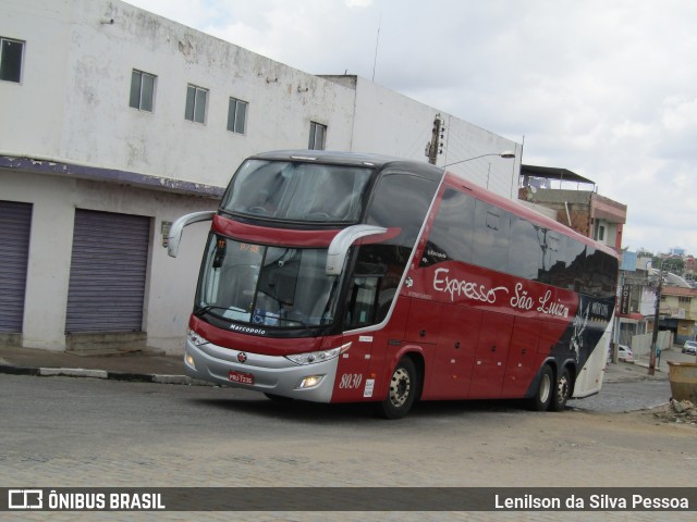Expresso São Luiz 8030 na cidade de Caruaru, Pernambuco, Brasil, por Lenilson da Silva Pessoa. Número da foto: #11908972.