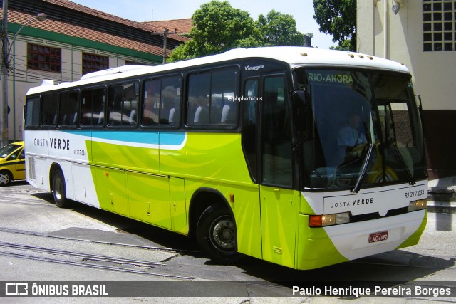 Costa Verde Transportes RJ 217.034 na cidade de Rio de Janeiro, Rio de Janeiro, Brasil, por Paulo Henrique Pereira Borges. ID da foto: 11908002.