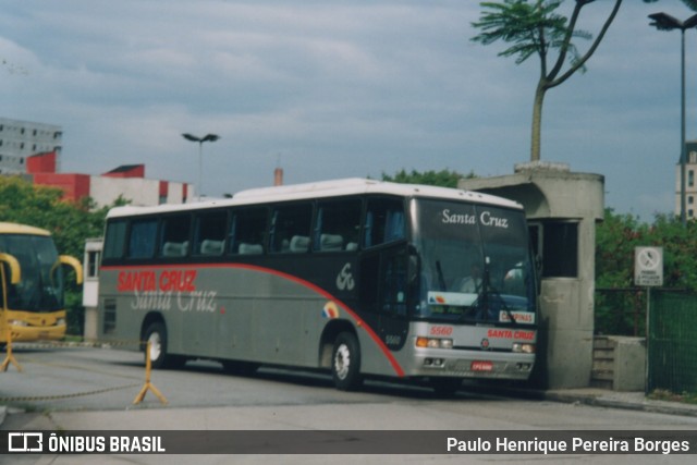 Viação Santa Cruz 5560 na cidade de São Paulo, São Paulo, Brasil, por Paulo Henrique Pereira Borges. ID da foto: 11908054.