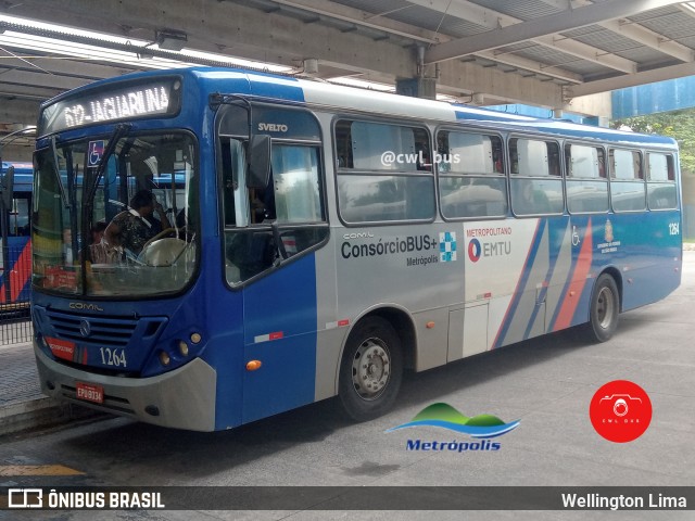 Expresso Metrópolis Transportes e Viagens 1264 na cidade de Campinas, São Paulo, Brasil, por Wellington Lima. Número da foto: #11907698.