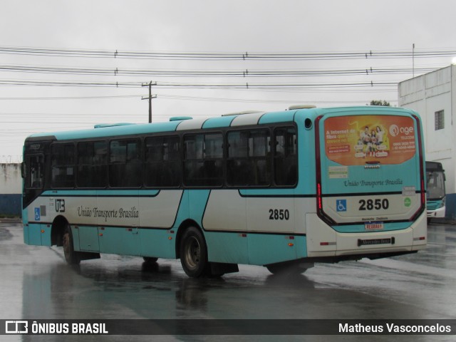 UTB - União Transporte Brasília 2850 na cidade de Valparaíso de Goiás, Goiás, Brasil, por Matheus Vasconcelos. Número da foto: #11907027.