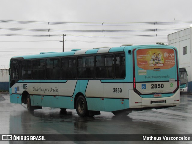 UTB - União Transporte Brasília 2850 na cidade de Valparaíso de Goiás, Goiás, Brasil, por Matheus Vasconcelos. ID da foto: 11907027.