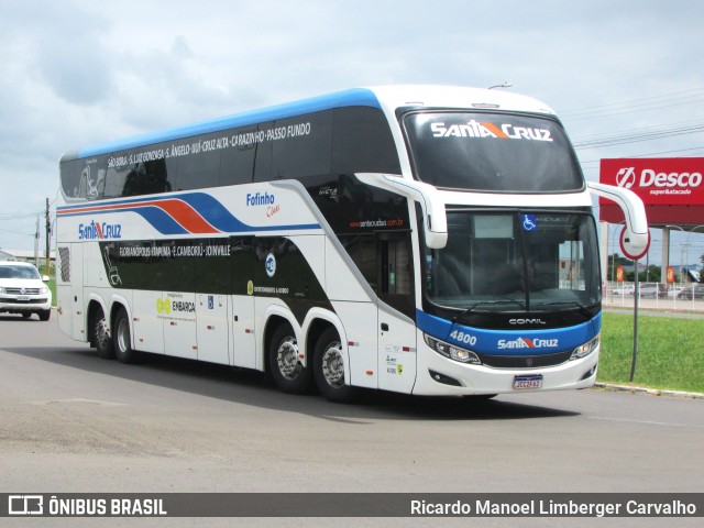 VUSC - Viação União Santa Cruz 4800 na cidade de Santa Cruz do Sul, Rio Grande do Sul, Brasil, por Ricardo Manoel Limberger Carvalho. ID da foto: 11906998.