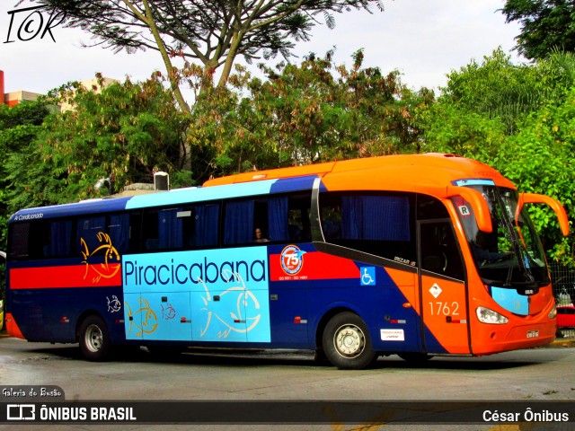 Viação Piracicabana 1762 na cidade de São Paulo, São Paulo, Brasil, por César Ônibus. Número da foto: #11908905.